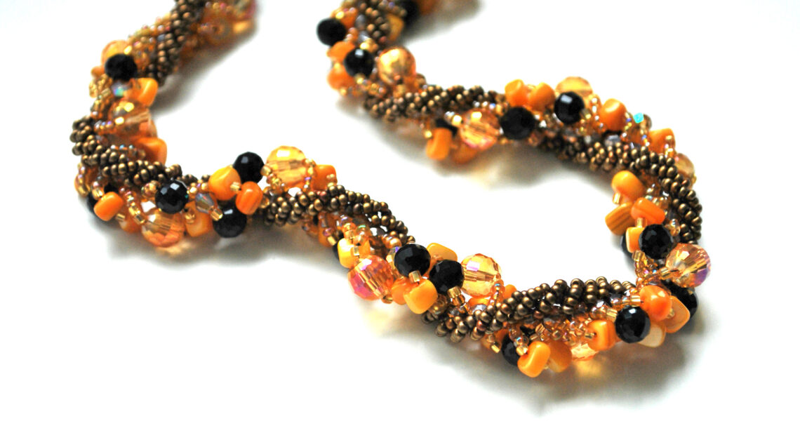 Fall Colors Necklace by Lana Zoubkov