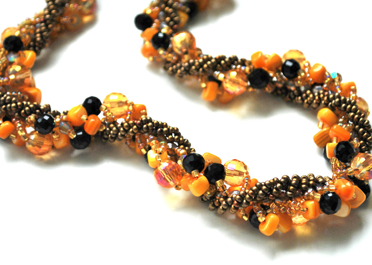 Fall Colors Necklace by Lana Zoubkov
