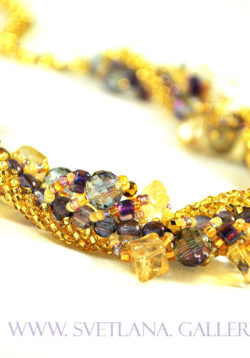 Liquid Gold Gemstone Necklace