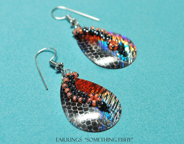 "Something Fishy". One of 4 pairs of earrings for Spring and Summer designed by Svetlana Zoubkov