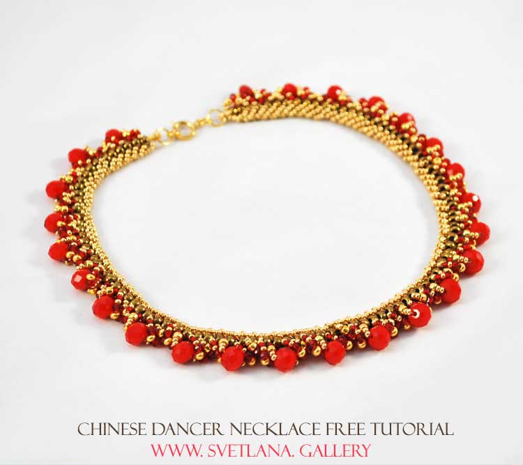 Flat Double Spiral Necklace Tutorial "Chinese Dancer"