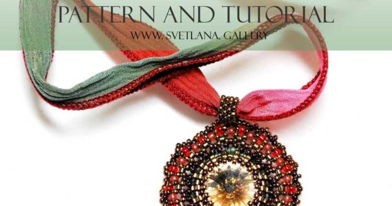 Codetta Beaded Pendant Pattern and Tutorial by Svetlana