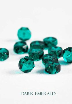 Czech Faceted Glass Disk Beads 3 x 6 mm