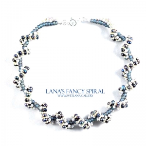 Lana's Fancy Spiral Pearl Version with freshwater pearls - Bead Pattern Gallery