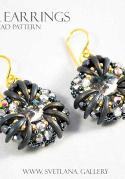 Nabia Earrings Bead Pattern and Tutorial