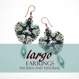 Largo Earrings Bead Pattern And Tutorial - www.Svetlana.gallery