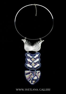 Pearly Fish Statement Necklace