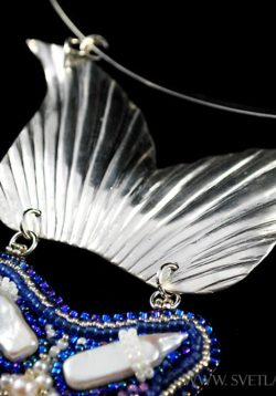 Pearly Fish Statement Necklace