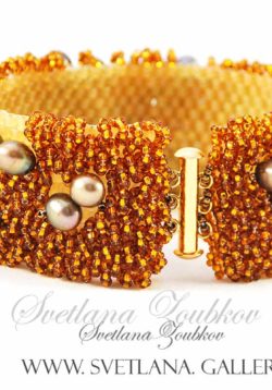 Pearl Bracelet Root Beer