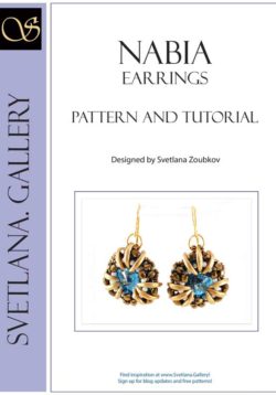 Nabia Earrings Bead Pattern and Tutorial