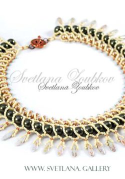 Nerita Necklace Beading Pattern Netting Stitch Tutorial