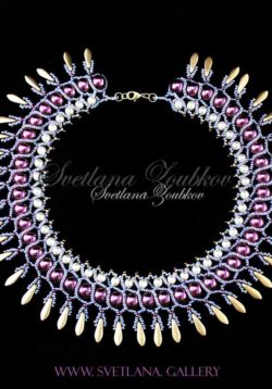 Nerita Necklace Beading Pattern Netting Stitch Tutorial