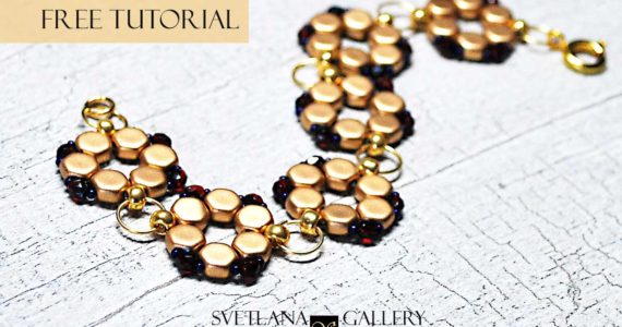 Bracelet Tutorial with Honeycomb Beads