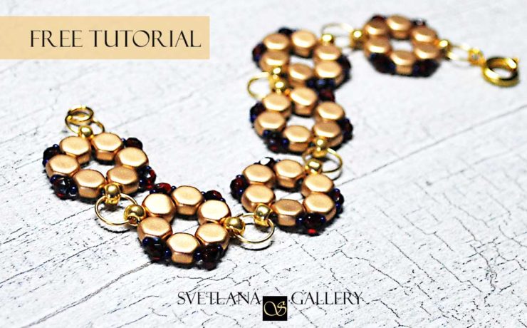 Bracelet Tutorial with Honeycomb Beads