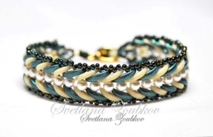 Riletta Sea Green Ivory Variation