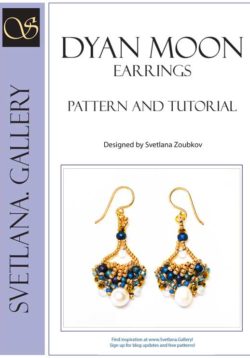 Dyan Moon Beaded Earrings Pattern Tutorial