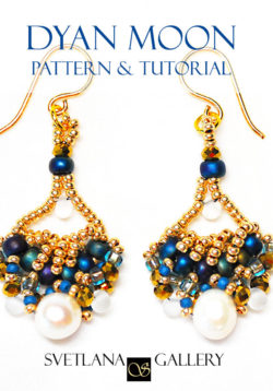 Dyan Moon Beaded Earrings Pattern Tutorial