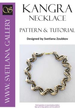 Kangra Crescent Spiral Necklace Pattern Tutorial