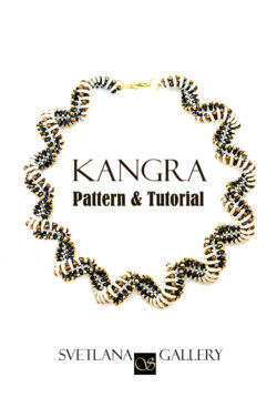 Kangra Crescent Spiral Necklace Pattern Tutorial