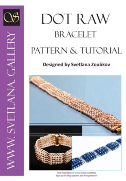 Dot RAW Bracelet Beading Pattern Tutorial