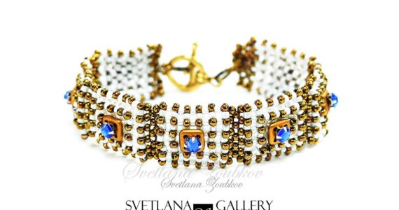 Learn Right Angle Weave Stitch and make a bracelet - Svetlana.Gallery