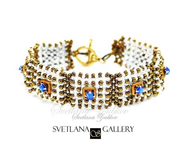 Learn Right Angle Weave Stitch and make a bracelet - Svetlana.Gallery