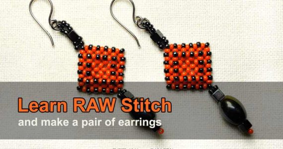Learn Right Angle Weave Stitch Make Beaded Earrings