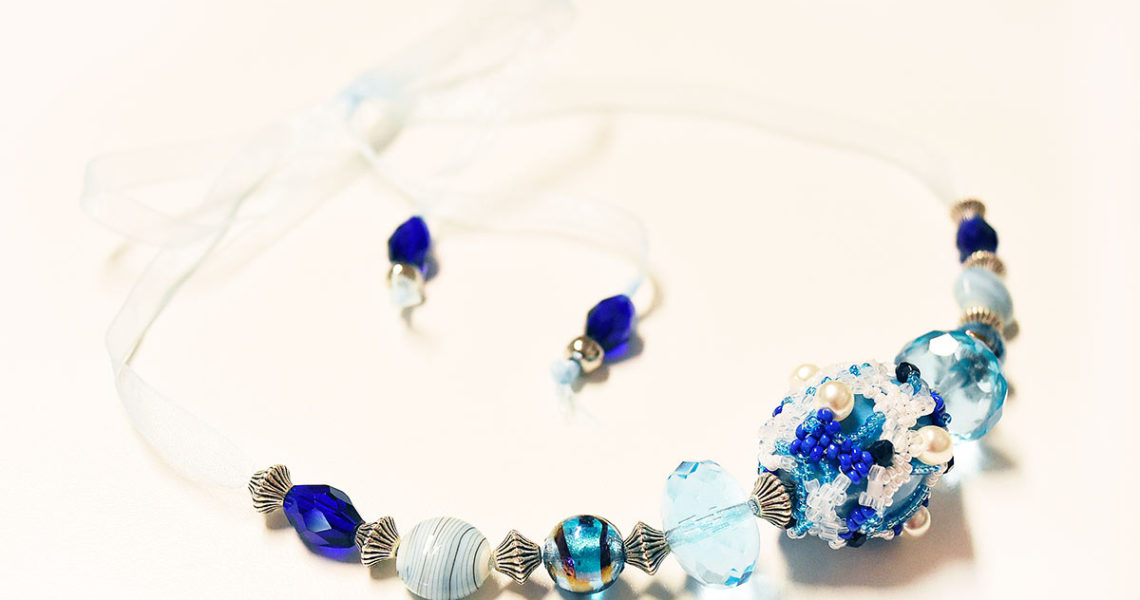 Blue Sky Necklace: Beading and Stringing