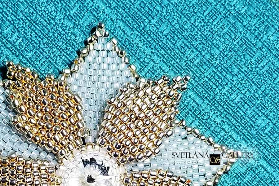 White Gold Flower Pendant