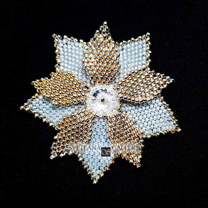 White Gold Flower Pendant