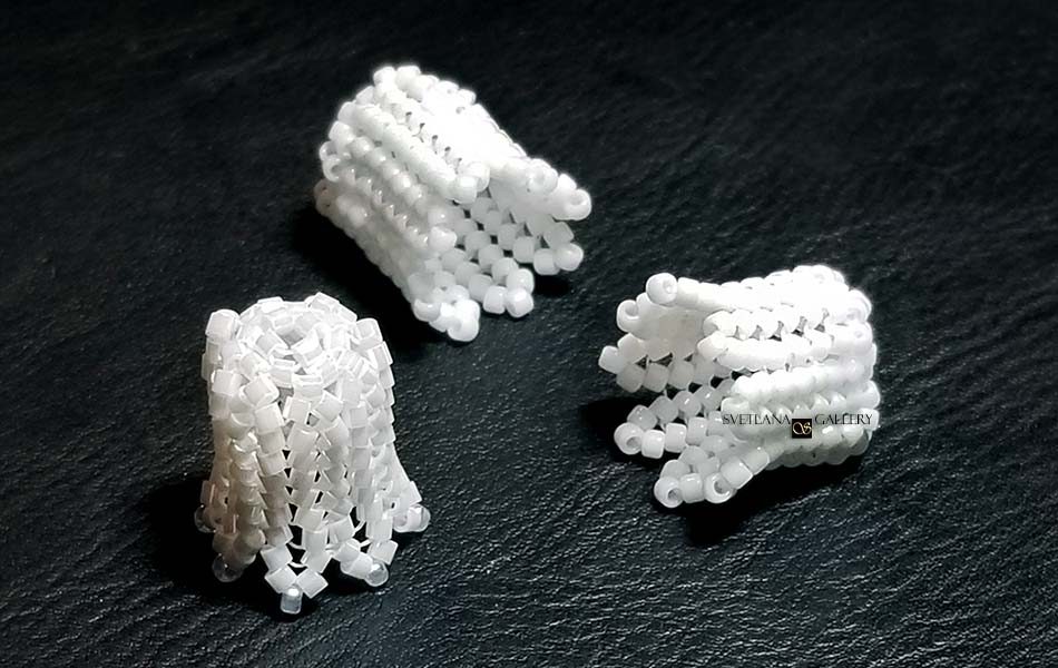 Herringbone Stitch Flower Diagrams