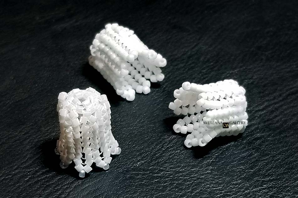 Herringbone Stitch Flower Diagrams