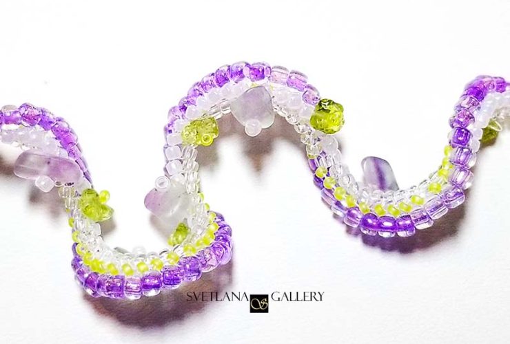 Herringbone Stitch Spiral