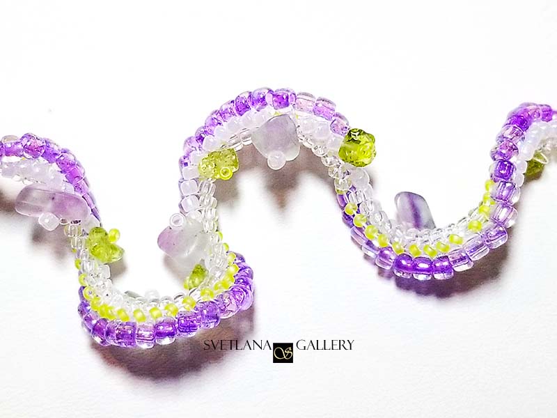 Herringbone Stitch Spiral