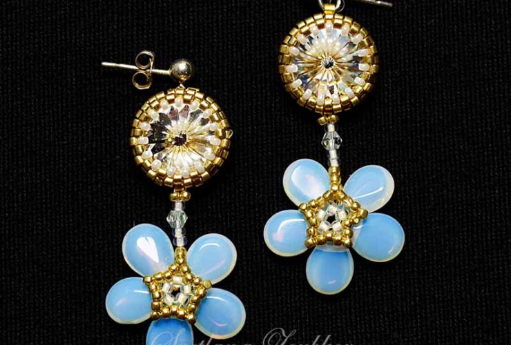 Opalite Flower Earrings