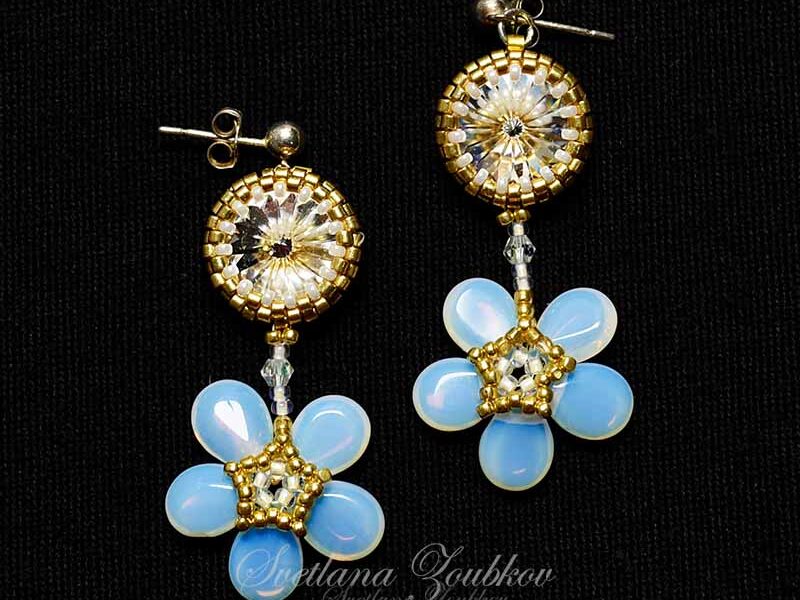Opalite Flower Earrings