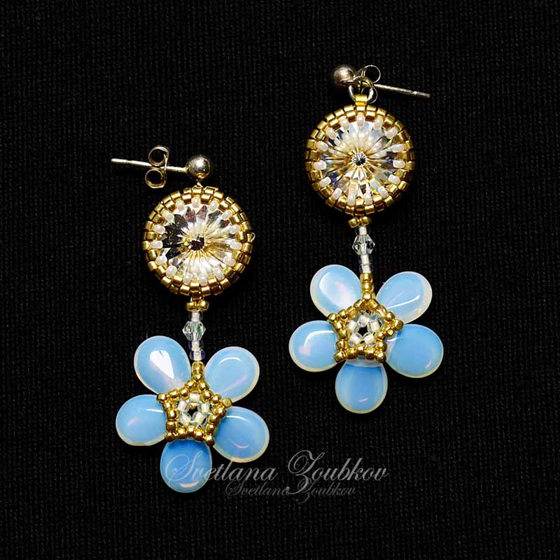 Opalite Flower Earrings